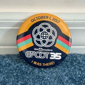 DISNEY | Epcot 35th anniversary pin button October 1, 2017